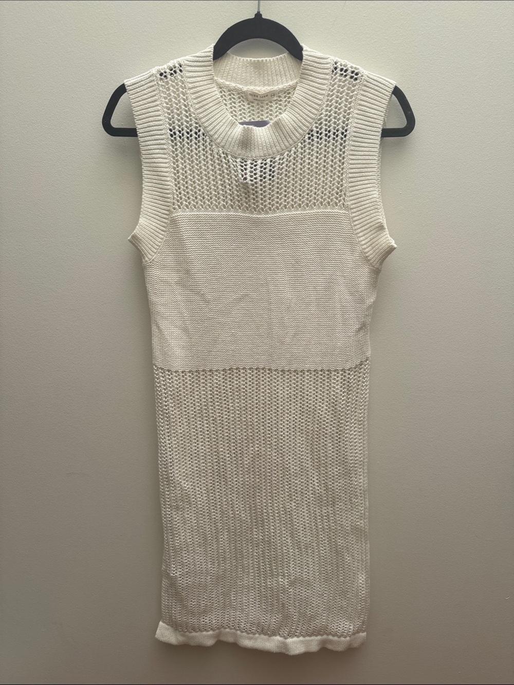 NWT - Cream Knit Midi Dress